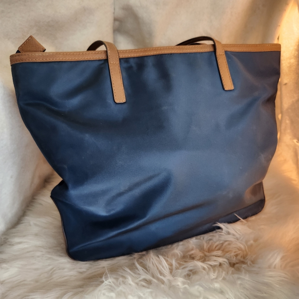 Authentic large navy blue Michael Kors purse handbag - Picture 5 of 8